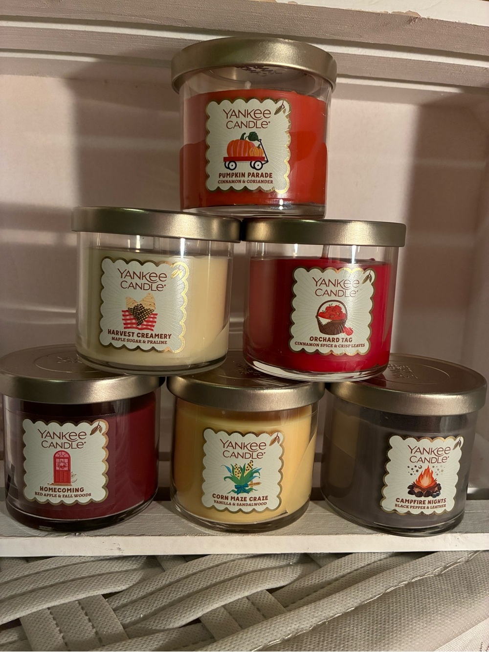 Yankee Candle 2026 Fall Favorite Collection lot of 6
